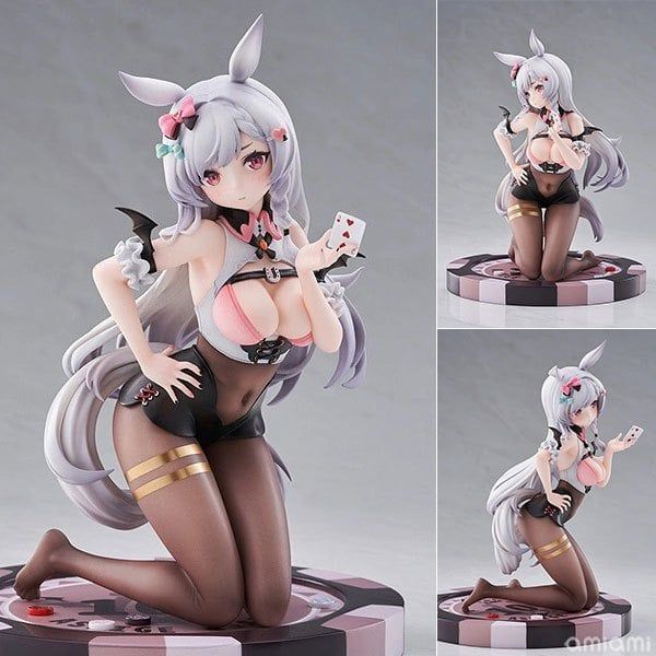 25cm FULL BOX TO [ hỏa tốc hcm ][ Vũ Trí Ba ] Mô hình nhân vật Ashige chan Lucky Dealer ver poker big