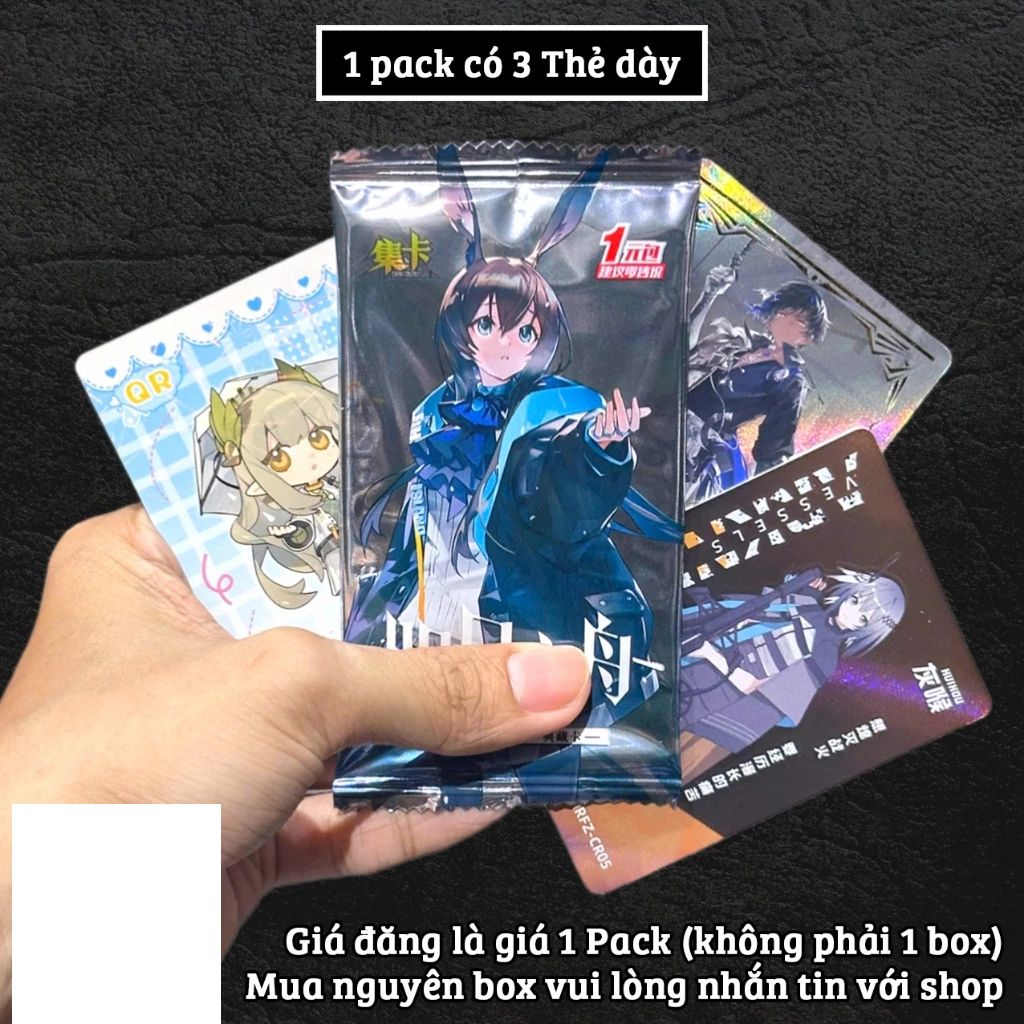 Bản Mới Nhất 2025 thẻ cứng [ hỏa tốc hcm ][ Vũ Trí Ba ] [Full Box] Hộp Thẻ Nhân Phẩm arknights
