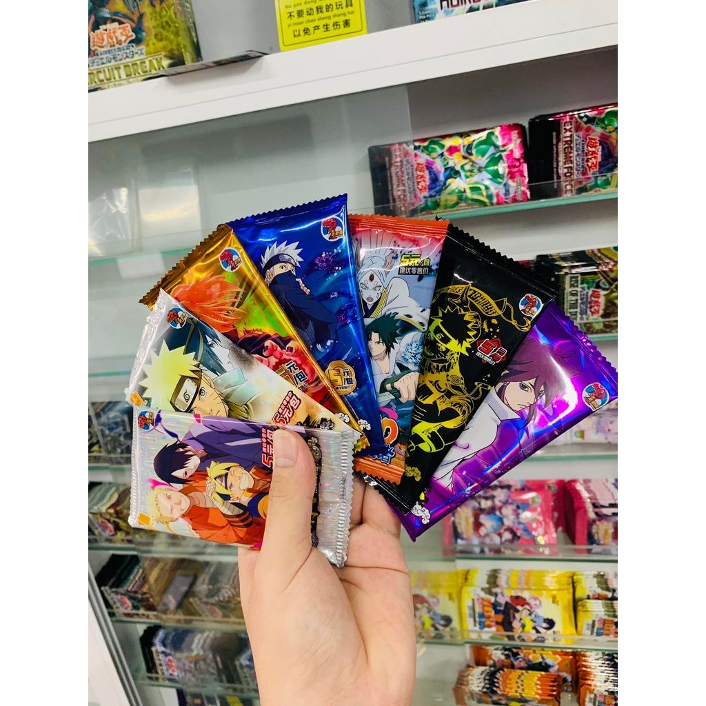 [ Vũ Trí Ba ] Set 5 ảnh thẻ nhân phẩm Anime Naruto ngẫu nhiên chibi xinh xắn