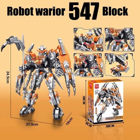 [ hỏa tốc ][ Vũ Trí Ba ] Bộ Đồ chơi lắp Ghép Robot cao 22cm Chất liệu nhựa ABS