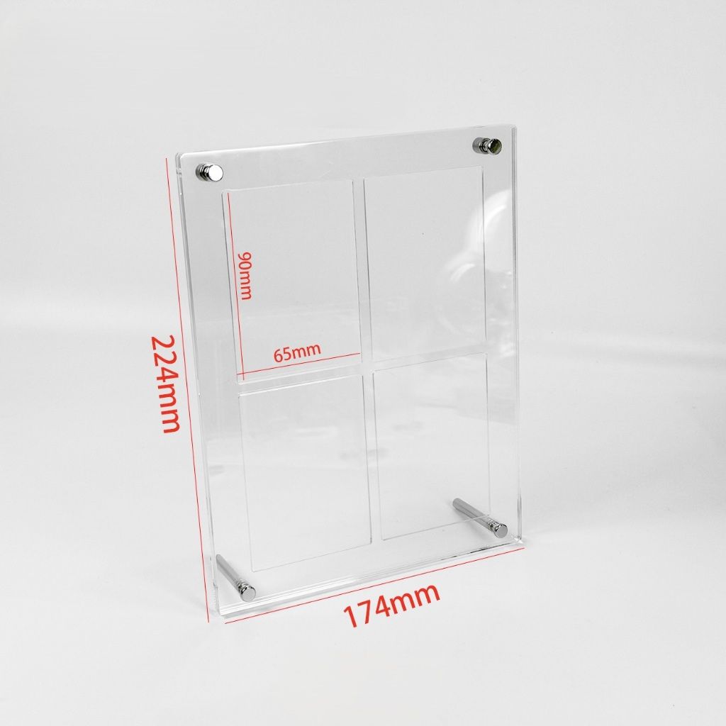 phụ kiện [ Hỏa tốc HCM ] Bộ Khung Để Mica Acrylic Dùng Trưng Bày Card, Ảnh, Poster, Menu