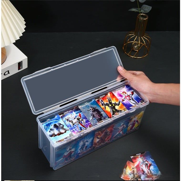 [ Hỏa tốc HCM ] Hộp đựng One-Touch bằng nhựa trong suốt, có nắp đậy bảo quản chống bụi, chống ẩm