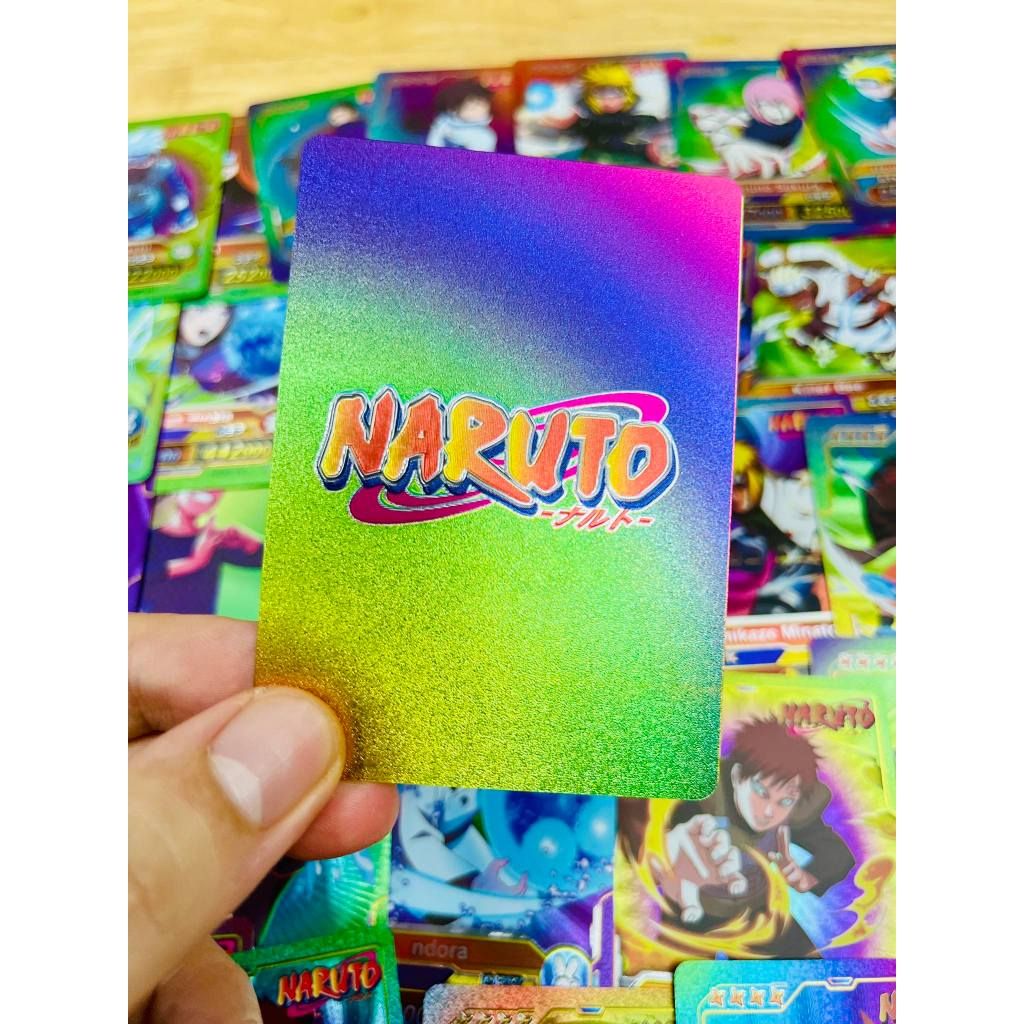 CÓ VIDEO [ Vũ Trí Ba ] [ hỏa tốc hcm ] Hộp 55 Lá Thẻ Bài Naruto Mạ Vàng Bảy Sắc Đồ Chơi Trẻ Em