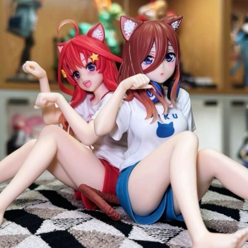 15cm [ hỏa tốc hcm ] Mô hình Nhà Có 5 Nàng Dâu anime waifu nakano itsuki miku nino mèo anime waifu