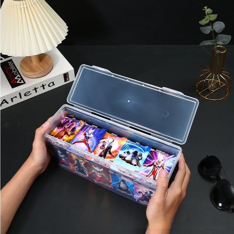 [ Hỏa tốc HCM ] Hộp đựng One-Touch bằng nhựa trong suốt, có nắp đậy bảo quản chống bụi, chống ẩm