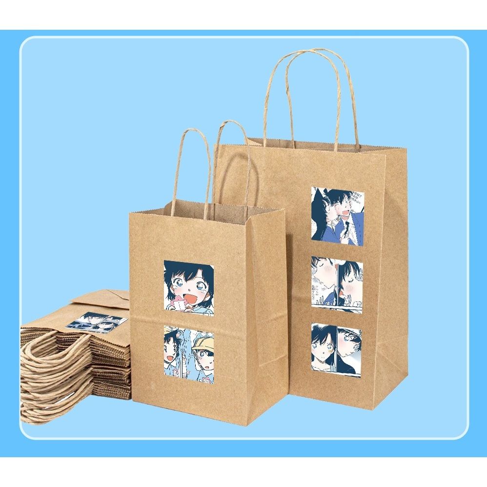 [ Hỏa tốc HCM ] Cuộn 500 sticker hình dán 2.5cm Anime Manga Conan  trang trí mũ bảo hiểm, laptop, sổ