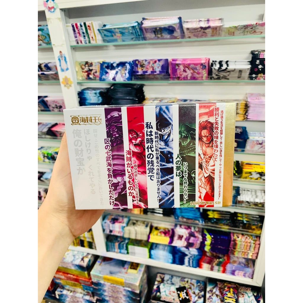 có video [ hỏa tốc hcm ][ >24 mẫu ] Hộp Thẻ Bài 5 ảnh thẻ nhân phẩm Anime One Piece Film RED