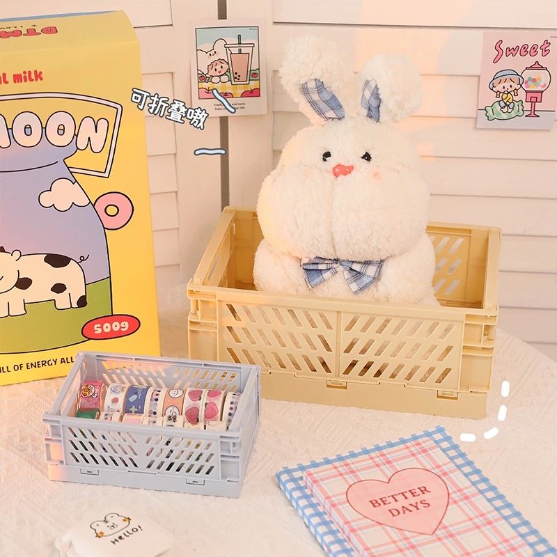 có Size Siêu To [ Hỏa tốc HCM ] Giỏ Nhựa Gấp Gọn Rổ Đựng Đồ Dùng Đa Năng Để Bàn Khay Nhựa Trang Trí