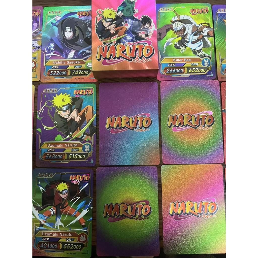 CÓ VIDEO [ Vũ Trí Ba ] [ hỏa tốc hcm ] Hộp 55 Lá Thẻ Bài Naruto Mạ Vàng Bảy Sắc Đồ Chơi Trẻ Em