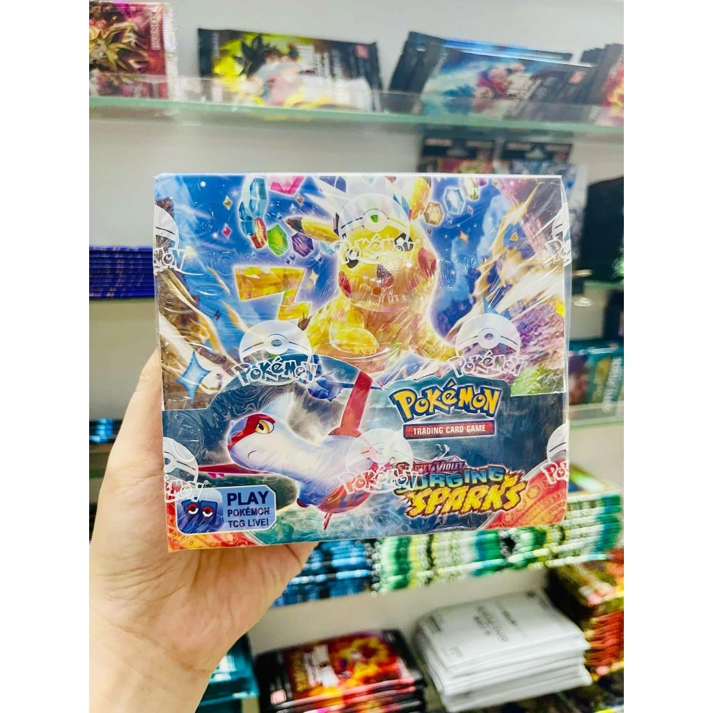 Tặng 10 THẺ NĂNG LƯỢNG [ hỏa tốc HCM ] Vũ Trí Ba Hộp 360 thẻ Pokemon Surging Sparks Cao Cấp Siêu Đẹp