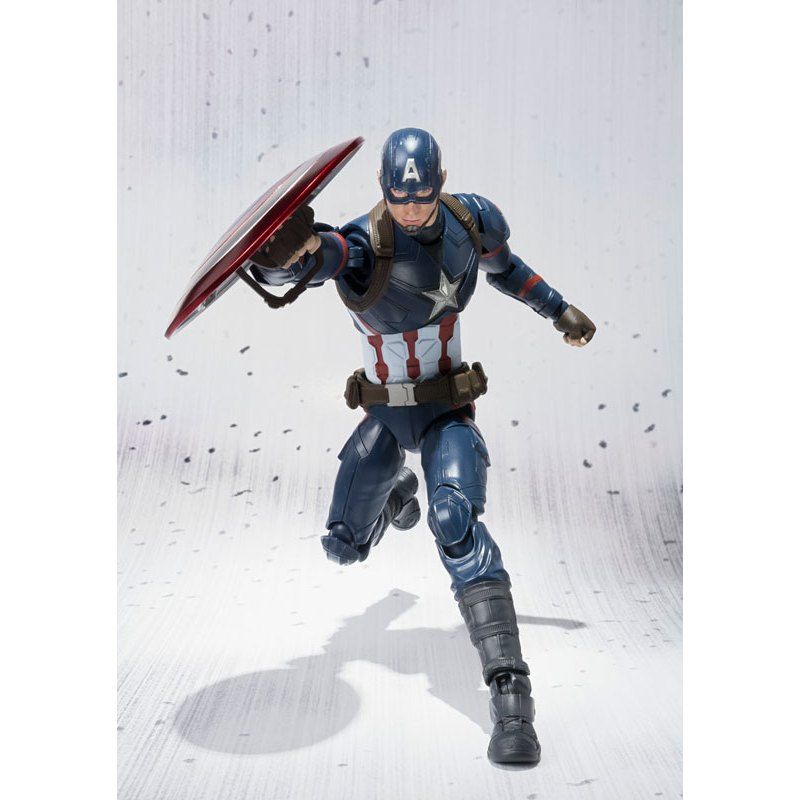 16cm FULLBOX [ Hỏa tốc ][ Vũ Trí Ba ] Mô hình S.H. Figuarts - Captain America (Civil War)