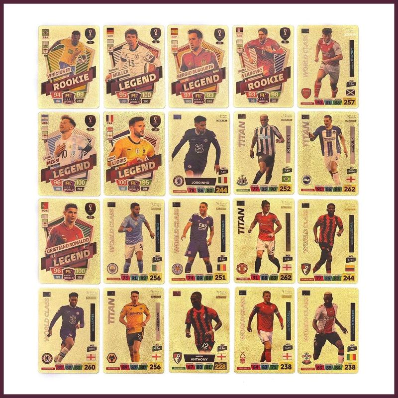 Bộ combo 55 ảnh [ hỏa tốc hcm ] thẻ cầu thủ bóng đá nổi tiếng, huyền thoại Phiên bản tiếng Anh