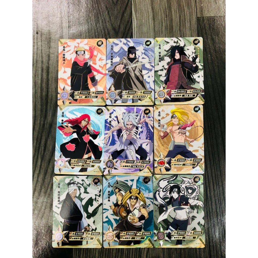 Thẻ lẻ đặc biệt Naruto độ hiếm cao R, SR, SSR, UR, ZR