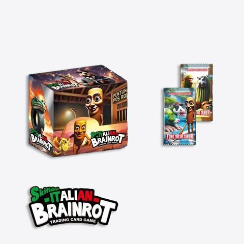 [ Hỏa tốc HCM ] Hộp 36 gói [ Vũ Trí Ba ] thẻ bài nhân phẩm Italian Brain Rot - tungtungsahur