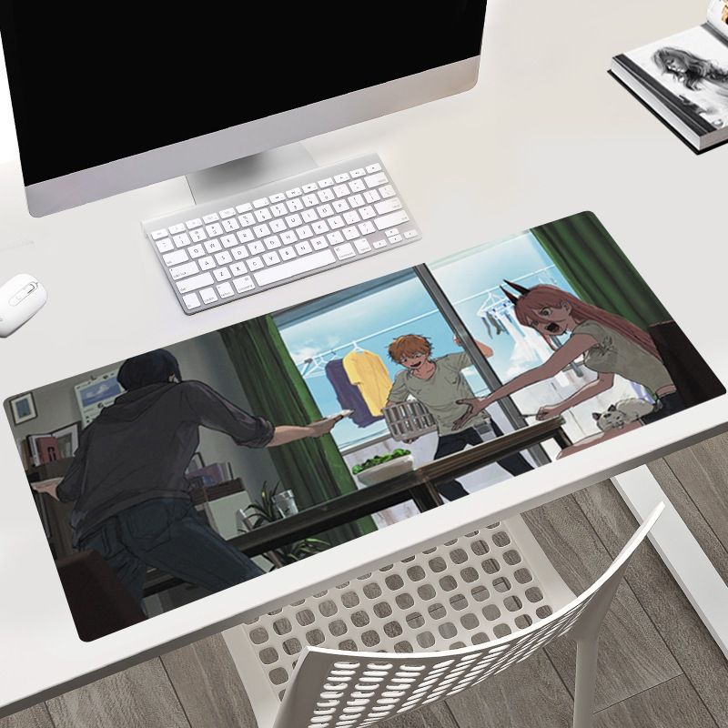 >12 mẫu 40x90 cm [ hỏa tốc hcm Vũ Trí Ba Miếng Lót Chuột Chainsaw Man Bàn Di Chuột Máy Tính Anime