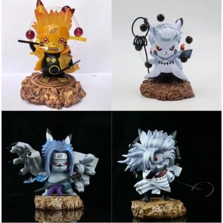 [ hỏa tốc hcm ][ Vũ Trí Ba ] Mô hình chibi Pikachu Cosplay nhân vật Naruto - pokemon