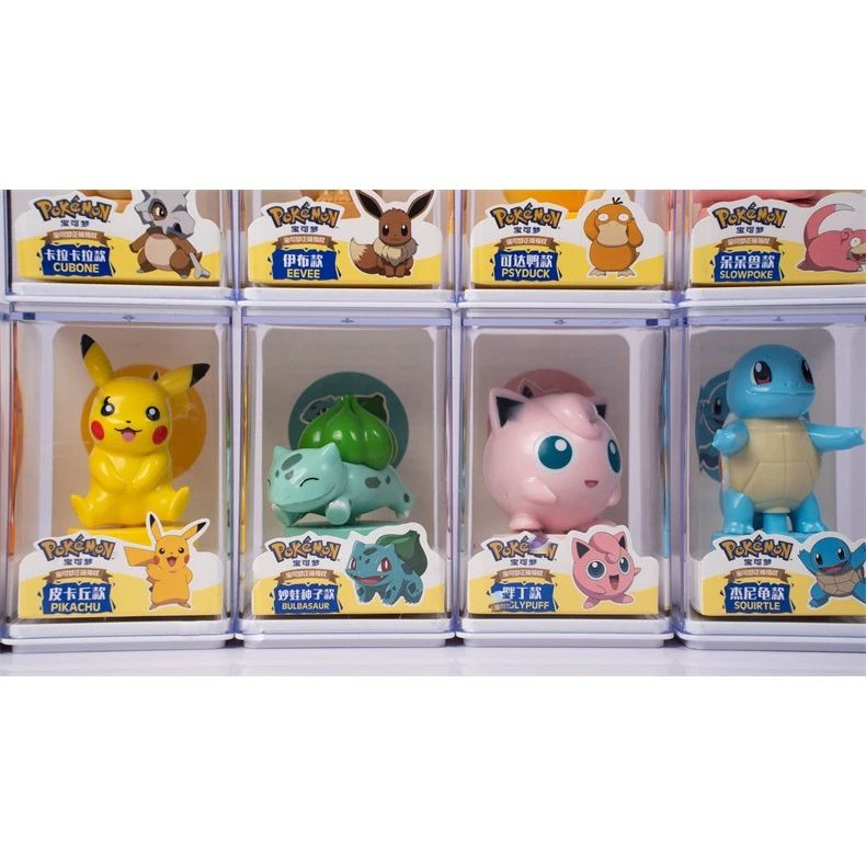 >15 mẫu chính hãng [ Hỏa tốc HCM ] Hộp mica mô hình Pokemon dễ thương Sunny Sandy cao cấp