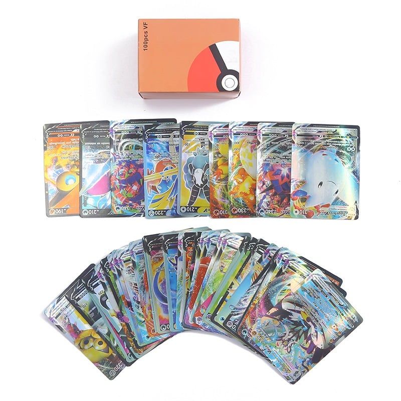 có video [ hỏa tốc hcm ][ Vũ Trí Ba ] Bộ 100 Thẻ Bài Pokemon GX Vmax V Full art Siêu Hiếm Lấp lánh