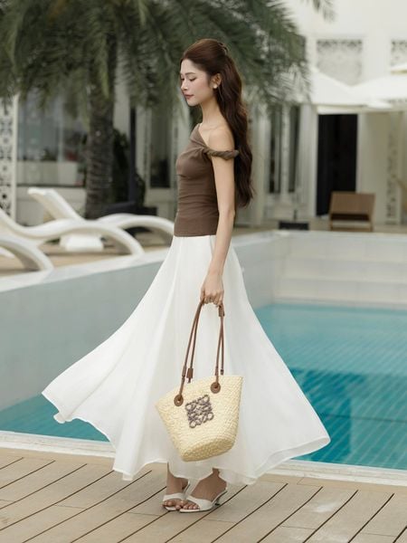  Áo kiểu dạo phố thun lai bầu AAC47Q 