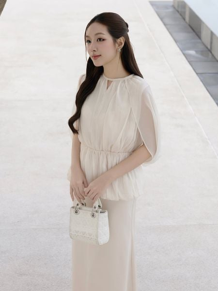Áo kiểu tiệc voan tay dơi AAE02T