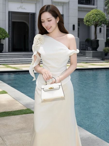 Áo Kiểu Dạo Phố Linen Xếp Ly Eo - AAI45T - 1