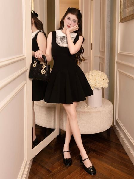 Trực diện Đầm xòe tiệc ngắn dáng xoè phồng D4579D