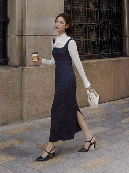  Áo sơ mi công sở linen tay dài AAC22B 