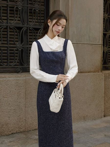  Áo sơ mi công sở linen tay dài AAC22B 