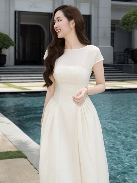 Đầm Xòe Dạo Phố Voan Dài - DAI42B - 2
