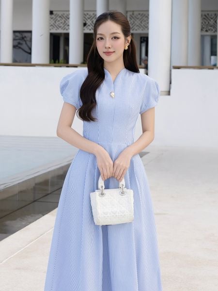Đầm xòe dạo phố cotton dài DAE45B