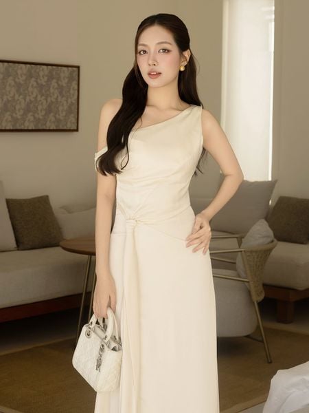 Đầm body tiệc lụa dài đuôi cá DAE05A