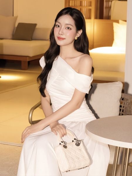 Đầm xòe tiệc thun dài vải nhuyễn DAE06T
