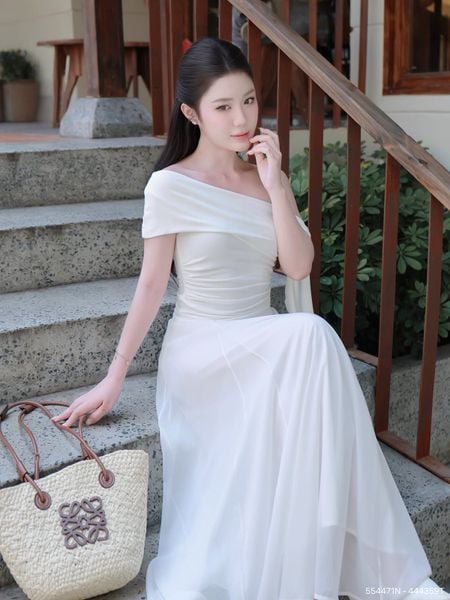  Áo kiểu dạo phố thun tay thắt nơ A4471N 