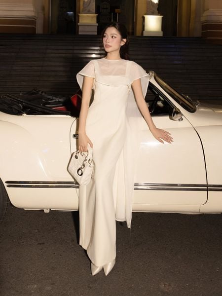  Đầm 2 dây tiệc dài dáng suông DAC02A 