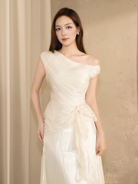 Set Tiệc Voan Dài Xòe Ánh Nhũ - KAK10A - 1