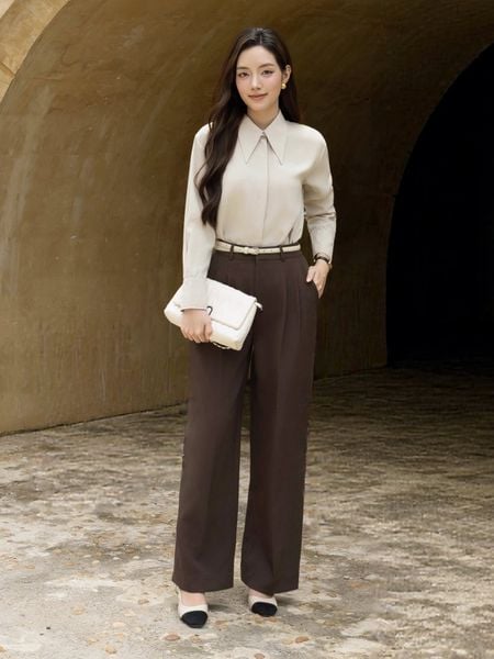 Quần Suông Công Sở Cotton Dài - QAG28H