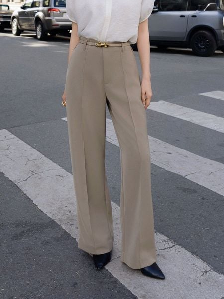 Cận cảnh Quần suông công sở dài cotton Q4588H