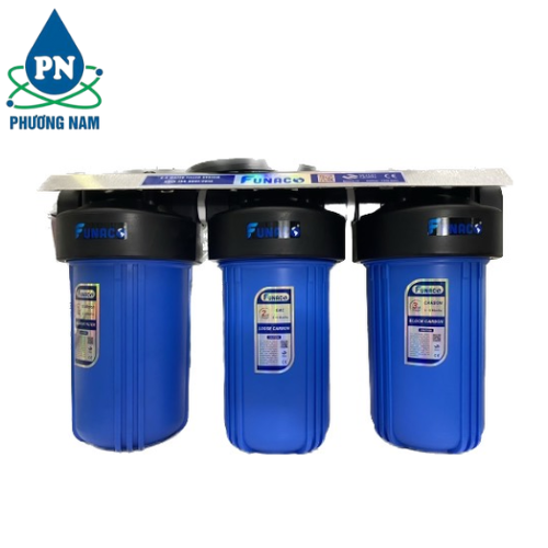Bộ Lọc Tổng 3 Cấp Biglue 10inch Funaco (Xanh)