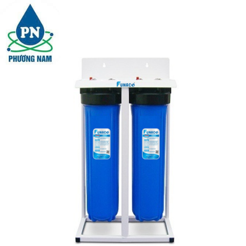 Lọc Nước Đầu Nguồn 2 Cấp Biglue 20inch Funaco (Xanh - Kèm Khung)