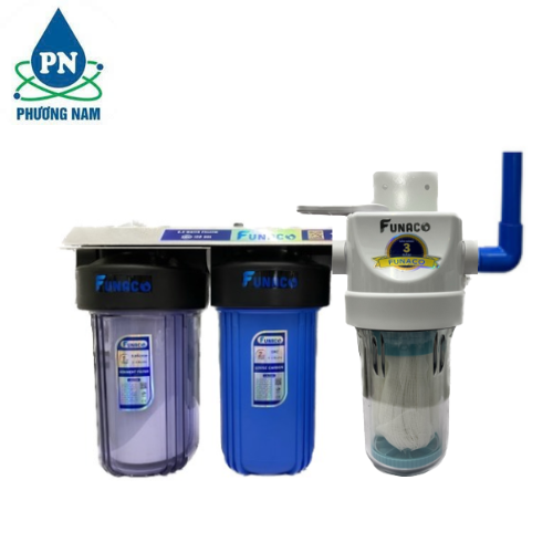 Combo Lọc Nước Đầu Nguồn 2 Cấp UF 1200L/h Funaco