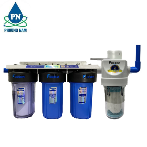 Combo Lọc Nước Đầu Nguồn 3 Cấp UF 1200L/h Funaco