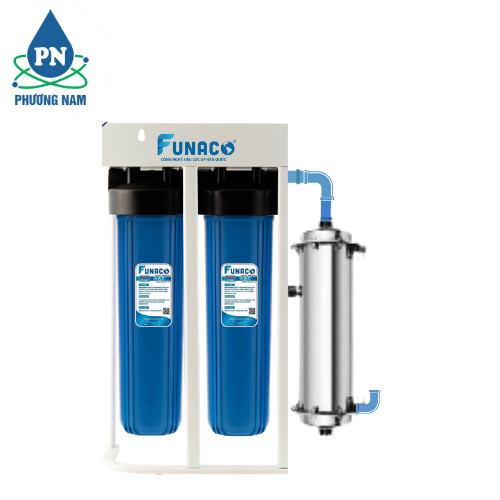 Lọc Nước Đầu Nguồn 2 Cấp Biglue UF-1000L/h Funaco