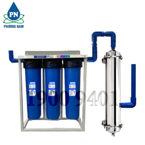 Lọc Nước Đầu Nguồn 3 Cấp Biglue UF- 4000L/h Funaco