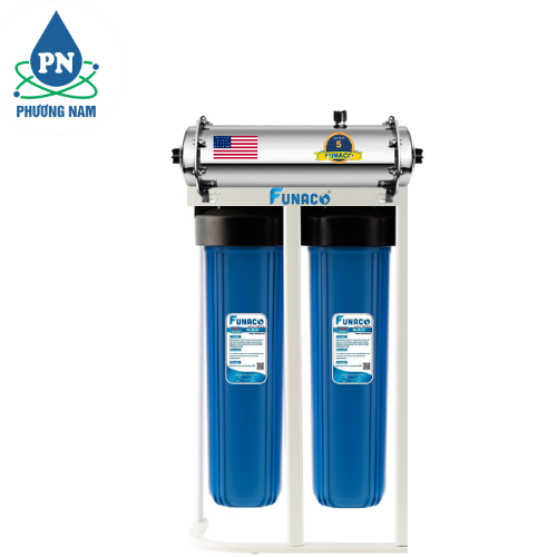 Lọc Nước Đầu Nguồn 2 Cấp Biglue UF-3000L/h Funaco