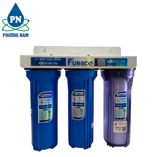 Bộ Lọc Thô 3 cấp 10inch Funaco (Đài Loan)