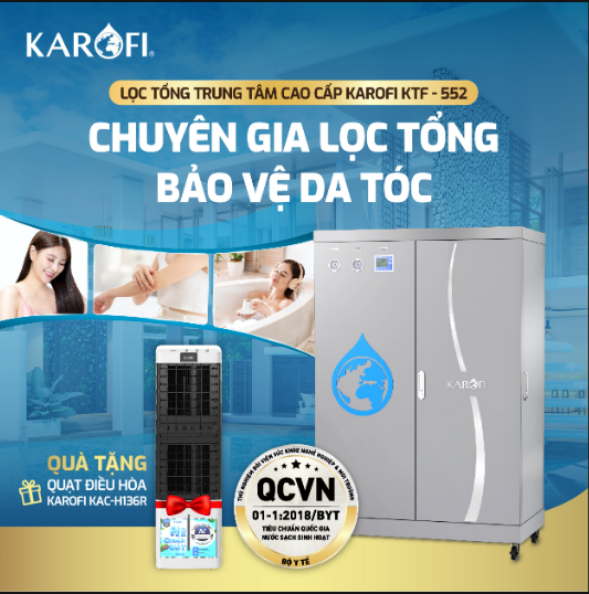 Máy Lọc Nước Tổng Đầu Nguồn Karofi KTF - 552