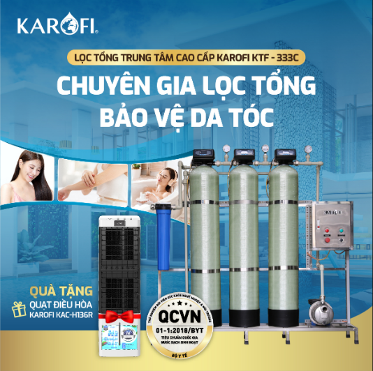Máy Lọc Nước Tổng Đầu Nguồn Karofi KTF - 333C