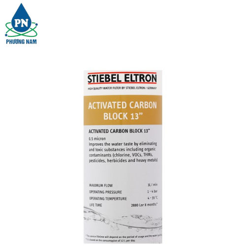 Lõi Lọc Nước Cột Than Hoạt Tính Stiebel Eltron 13inch