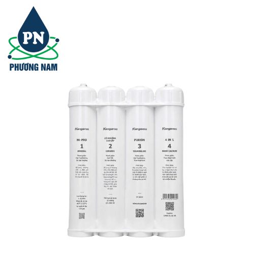 Bộ 4 Lõi Lọc Nước Chức Năng Khoáng Kangaroo