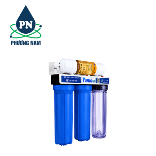 Bộ Lọc Thô 3 Cấp 10inch Funaco (Đài Loan) - UF Hàn Quốc Đầu 10